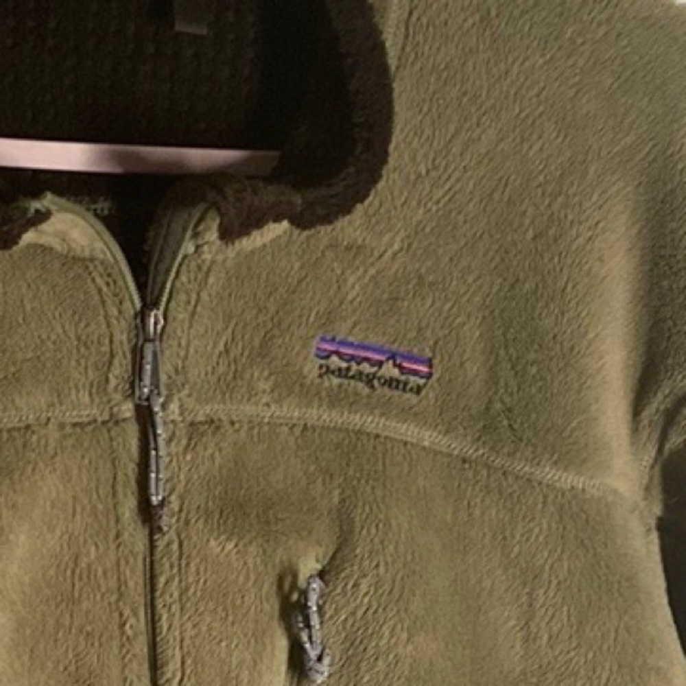 Patagonia Regulator R4 Fleece Sweater Jacket Green/Brown L Polartec Vint… - Picture 10 of 11